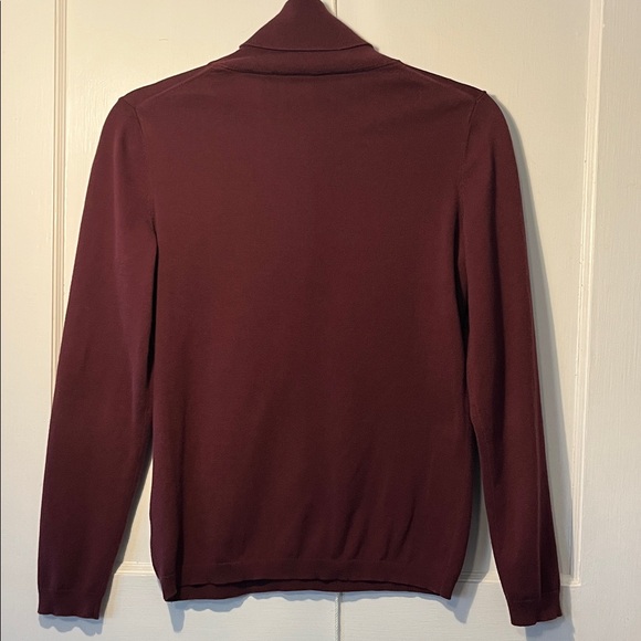 Talbots Women’s Maroon Turtleneck Cotton Sweater size Small - Picture 8 of 8